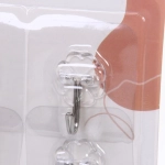 Крючки в наборе 8шт на липкой основе «БАСТОФ», форма квадрат, нагрузка 3кг/5,5см