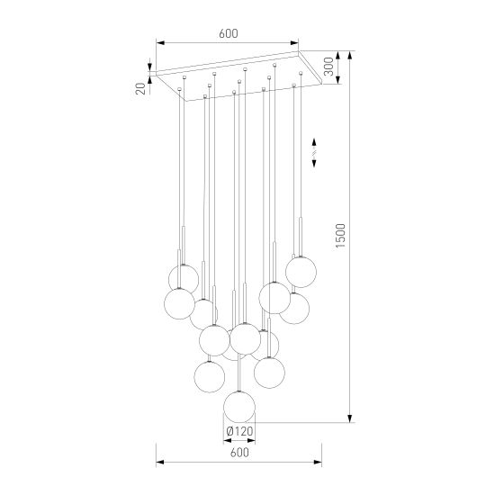 10079/ подвесной светильник / Martin