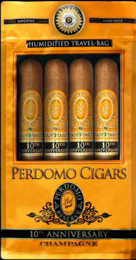 Perdomo Humidified Travel Bags Epicure Champagne
