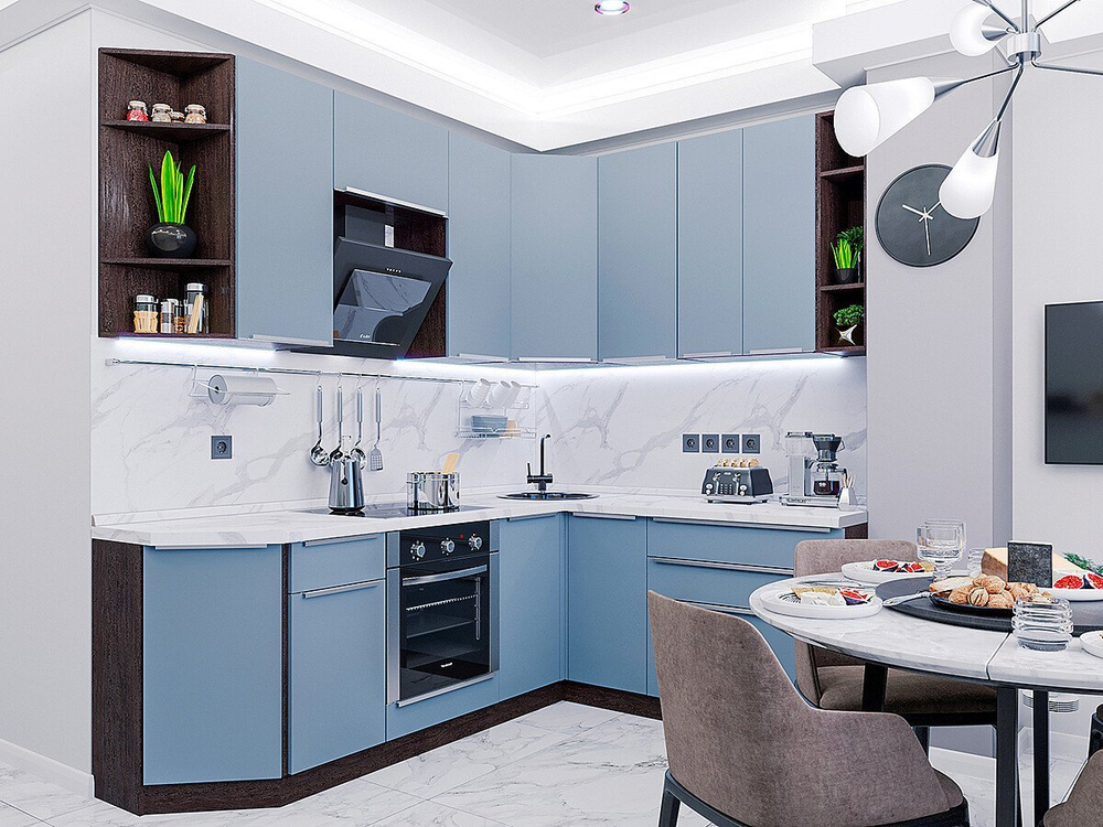 Фьюжн-04 Silky Blue/Silky White