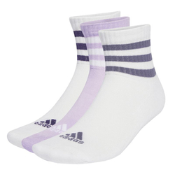 Теннисные носки Skarpety Adidas 3-Stripes Cushioned Sportswear Low-Cut 3P - white/powder plum
