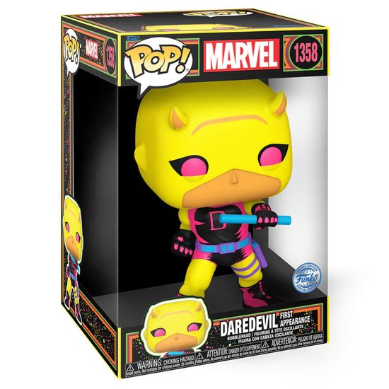 Фигурка Funko POP! Bobble Marvel Daredevil First Appearance Yellow/Red (BLKLT) (Exc) 10" (1358) 77543 / Фигурка Фанко ПОП! по мотивам вселенной "Марвел", Сорвиголова