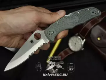 Складной нож Spyderco Endura C10PSFG c клинком из стали VG-10, рукоять FRN