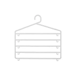 Вешалка мультифункциональная белая