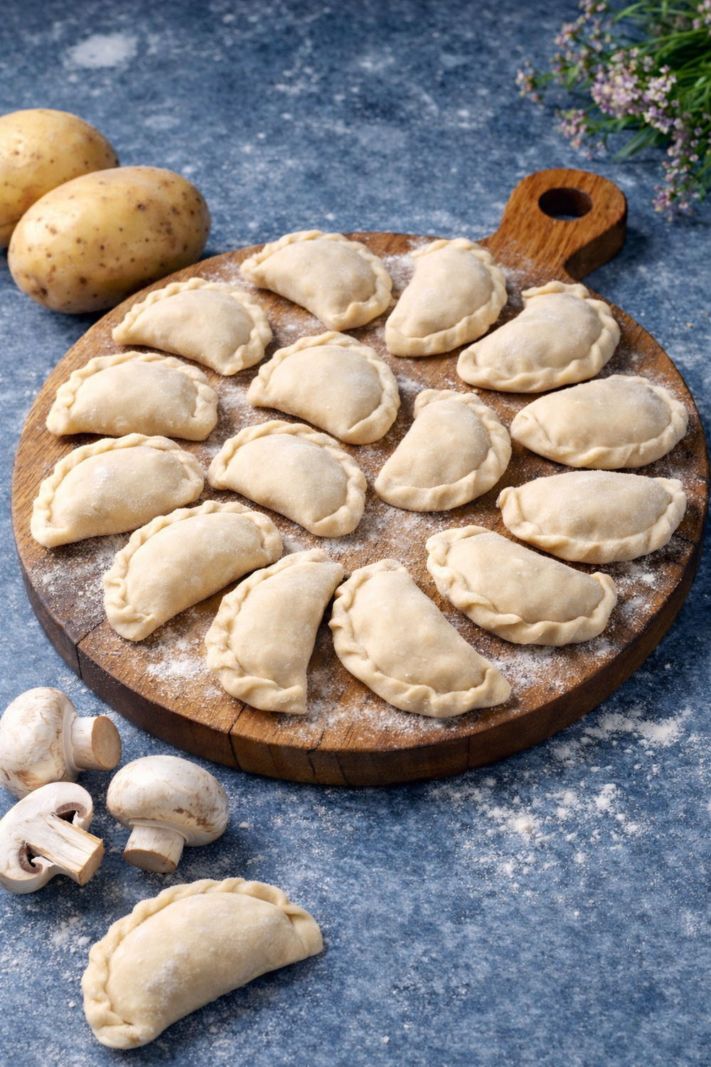 Вареники с картофелем и грибами 500 г ТМ "Попробуйте"