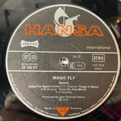 Винтажная виниловая пластинка LP Space Magic Fly (Germany 1977) Fasten Seat Belt