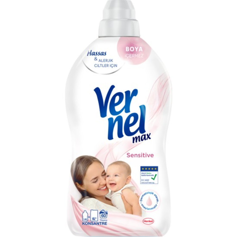 Кондиционер для белья Vernel Sensitive 1440 мл