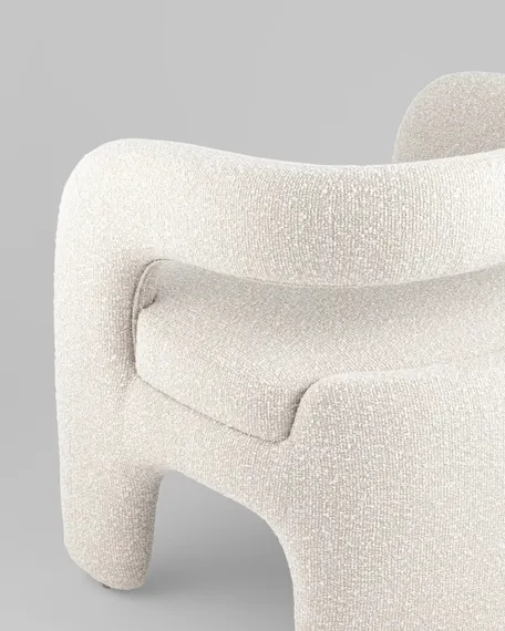 Лаунж-кресло Boon, жемчужное букле