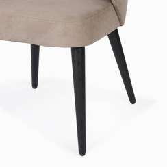 Стул Helios, бежево-серый, черные ножки