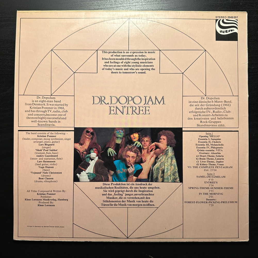 Dr. Dopo Jam - Entree (Германия 1973г.)