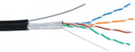Кабель витая пара F/UTP 5e кат. 4 пары Netlan EC-UF004-5E-PE-SW-BK