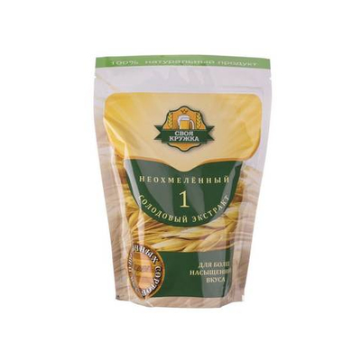 Неохмеленный солодовый концентрат Своя Кружка "Пшеничный", 1 кг