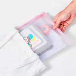 Папка-конверт на молнии DELI "Comiko", А4, 0,3 мм, сетка, ПВХ,  ассорти