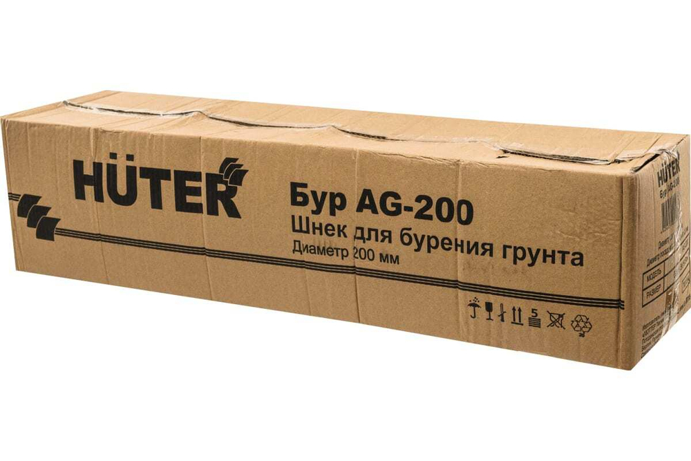 Бур AG-200 HUTER, 200 мм, черный