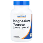 Nutricost, таурат магния, 240 капсул (500 мг в 1 капсуле)