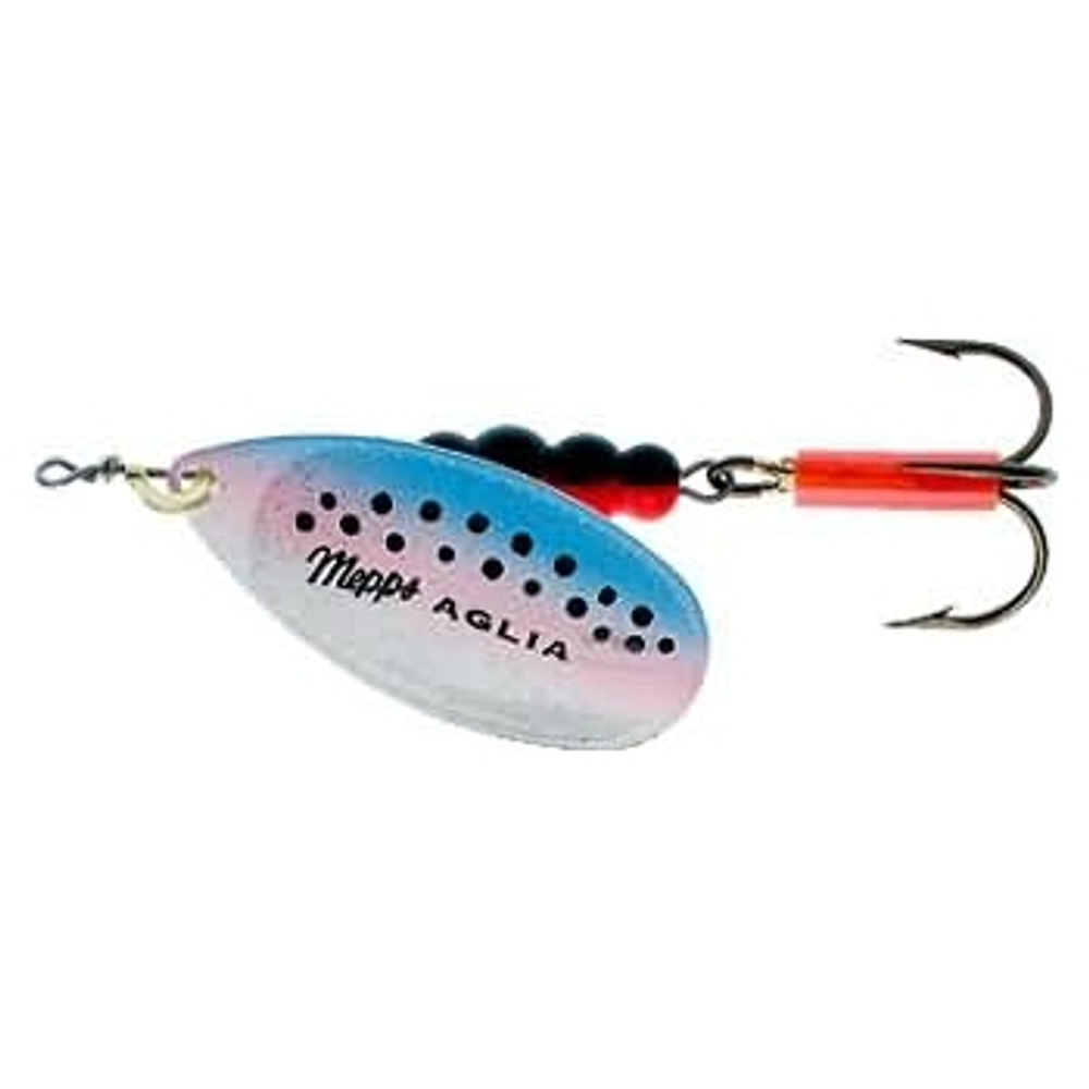 Блесна вращающаяся Mepps AGLIA FLUO, Micropigments Trout, 4, Rainbo