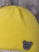 Шапка детская зимняя вязаная с ушками