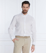 Льняная рубашка S-LIAM BOSS BLACK - белый(50513849)