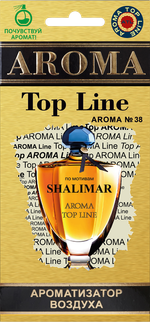 Ароматизатор для автомобиля AROMA TOP LINE №38 Shalimar картон