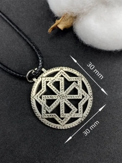 Защитный магический славянский кулон оберег Молвинец сталь