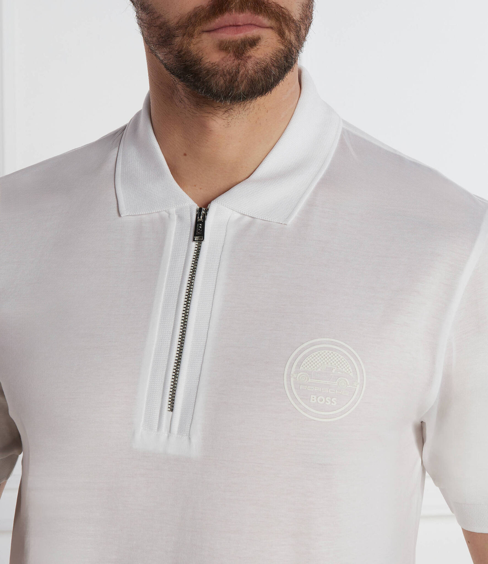 Поло Paras 280_PS Boss x Porsche BOSS BLACK - белый(50507772)