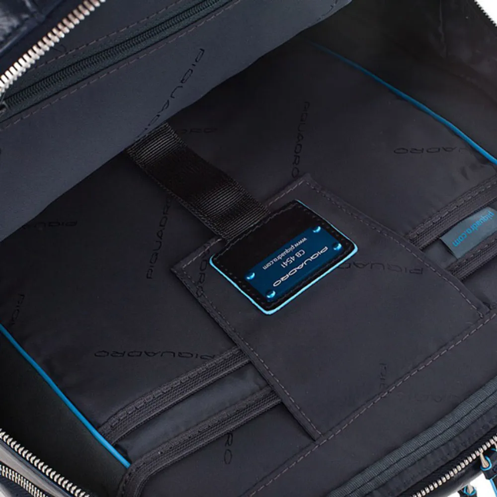 Рюкзак Piquadro Blue Square синяя телячья кожа (CA1813B2/BLU2) 7