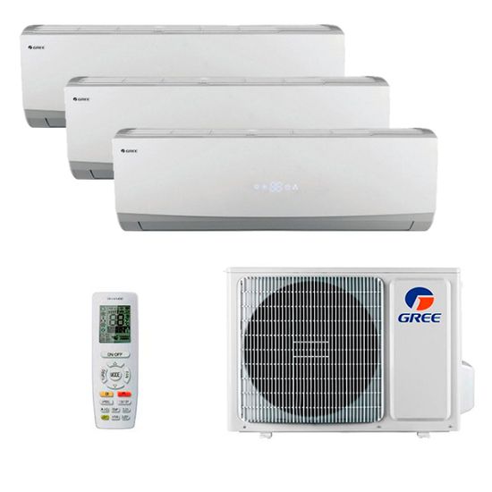 Мультисплит система на 3 комнаты Gree GWH07QAXA-K6DNC2C/I x 3 / GWHD(21)NK6OO (LC)(LH)
