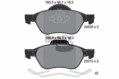 BENDIX Braking - BPD1096-BEN - Brake Pad Set, disc brake