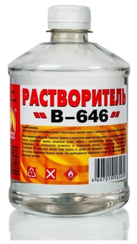 Растворитель № 646 (0,5л) "Вершина"