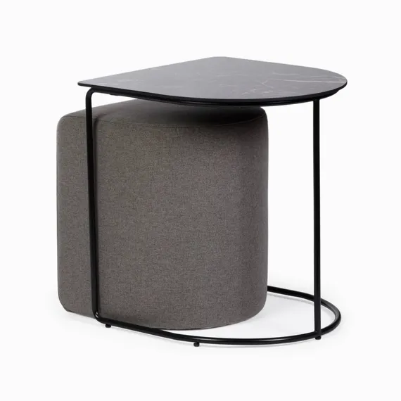 Кофейный стол с пуфом Eglens 44х42