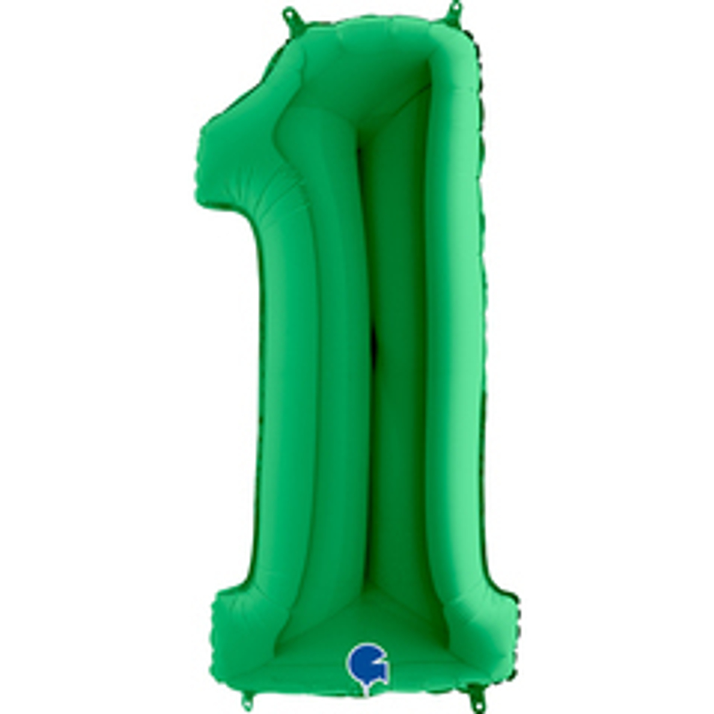 Г 40" ЦИФРА 1 Green Зеленая