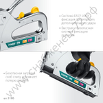 KRAFTOOL HARD-36, 36 (L) калибр 20GA (10 - 14 мм)/28, кабельный рессорный степлер (3186)