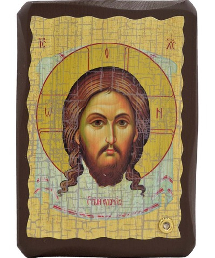 Спас нерукотворный. Афонская икона под старину с мощевиком. 