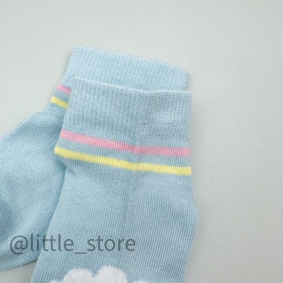 Носочки хлопковые, Голубые