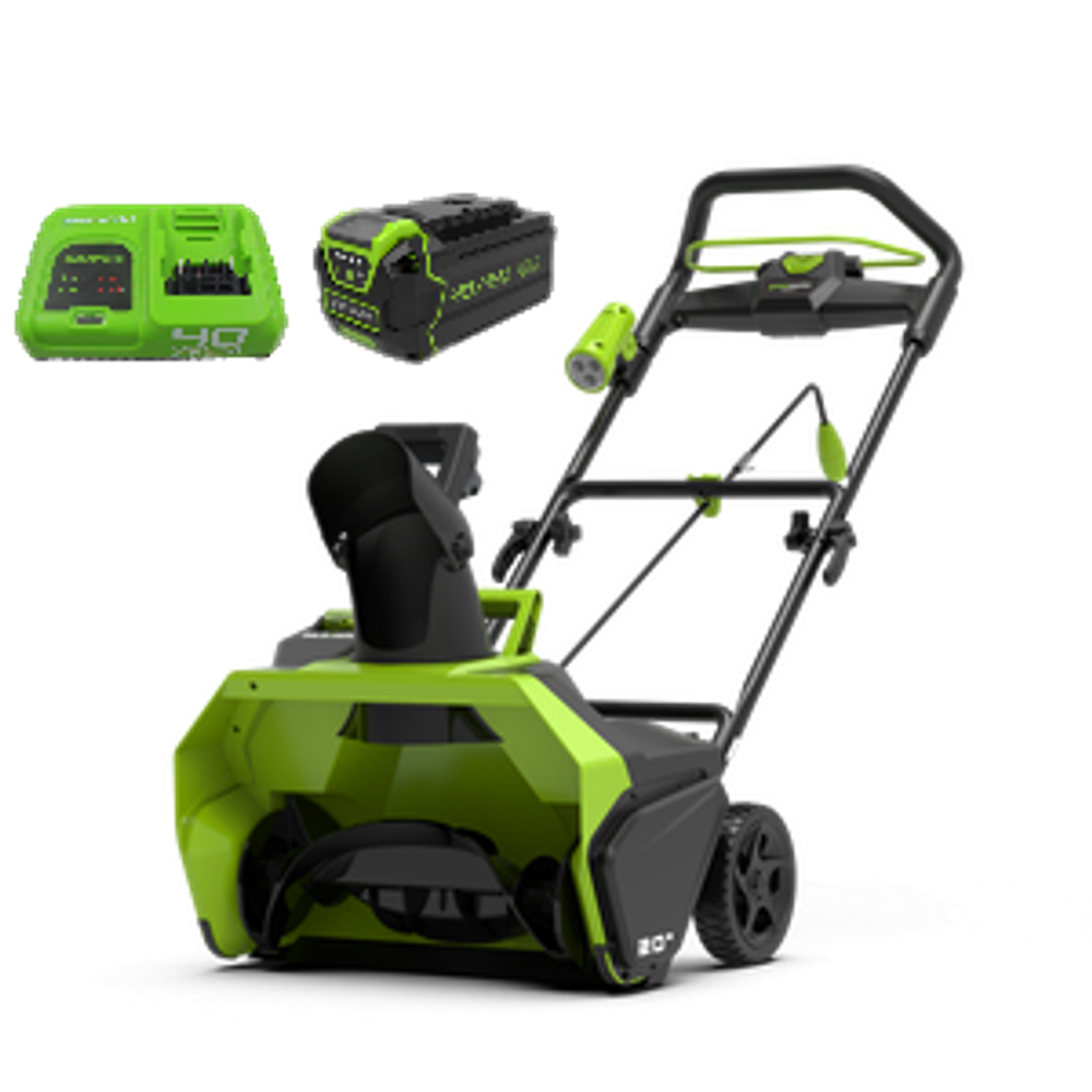 Аккумуляторный снегоуборщик Greenworks GD40STK5, 40v, 51 см,2600007UG5А, АКБ 5 А·ч и быстрое ЗУ