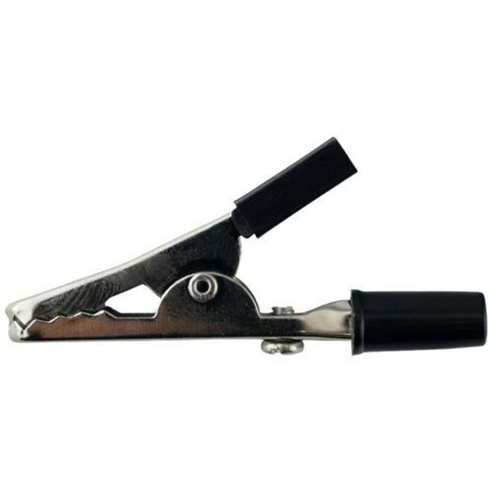 Зажим крокодил для проводов 5A 55мм (Черный) - 10шт