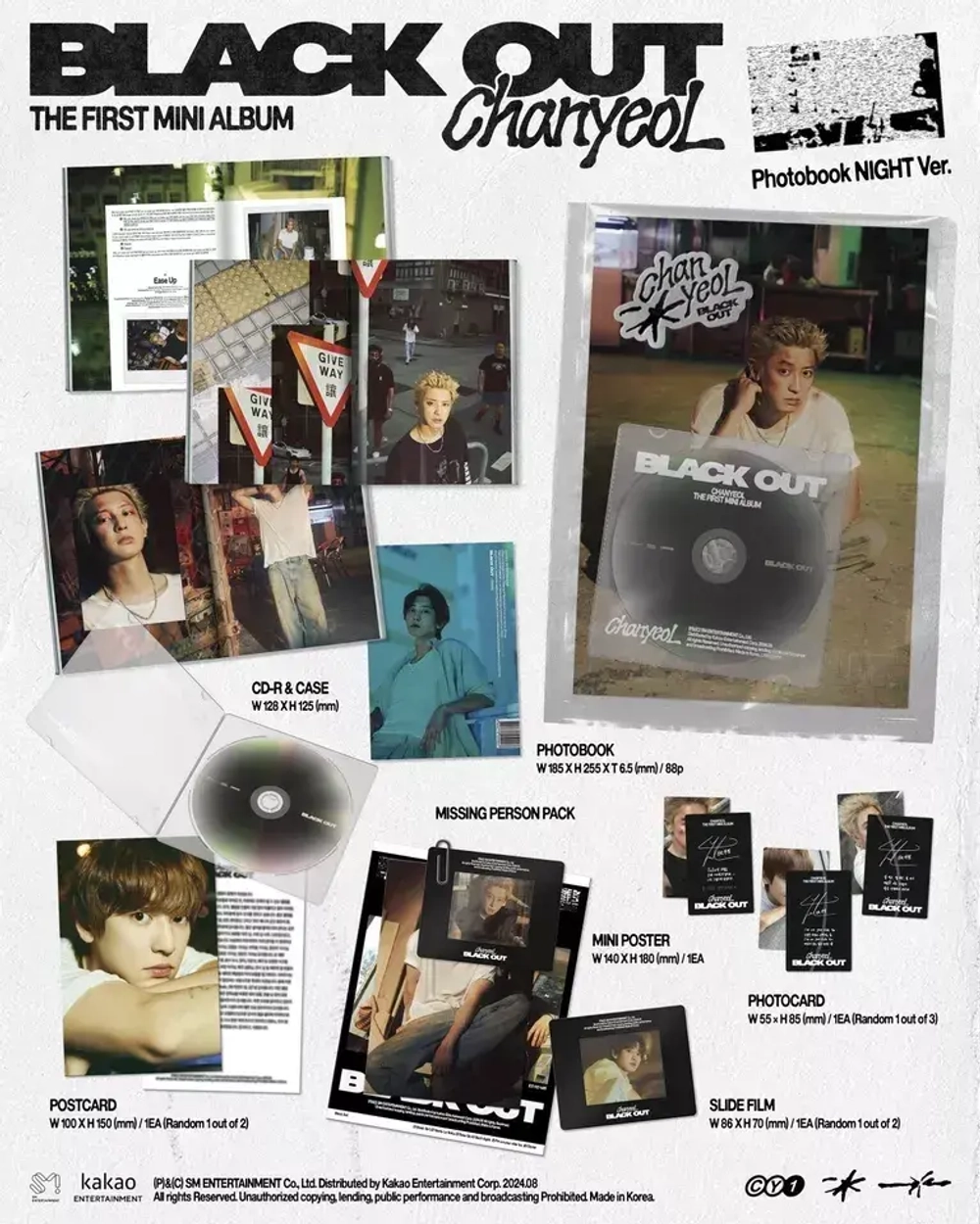 CHANYEOL EXO - Black Out [Photobook ver.] (Night ver.)