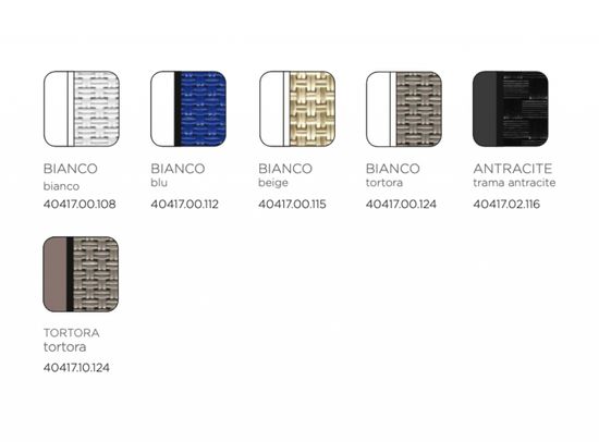 Шезлонг-лежак пластиковый Omega белый/тортора Nardi Италия