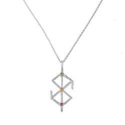 Подвеска "Жрица" на цепи, серебро