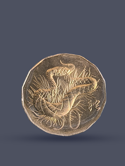 Монета 50 центов 2013 «Восточный календарь - год змеи»