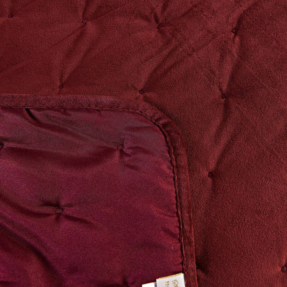 Покрывало 240x260 и 2 наволочки 50х70 Sofi De MarkO Иоланта бордовое