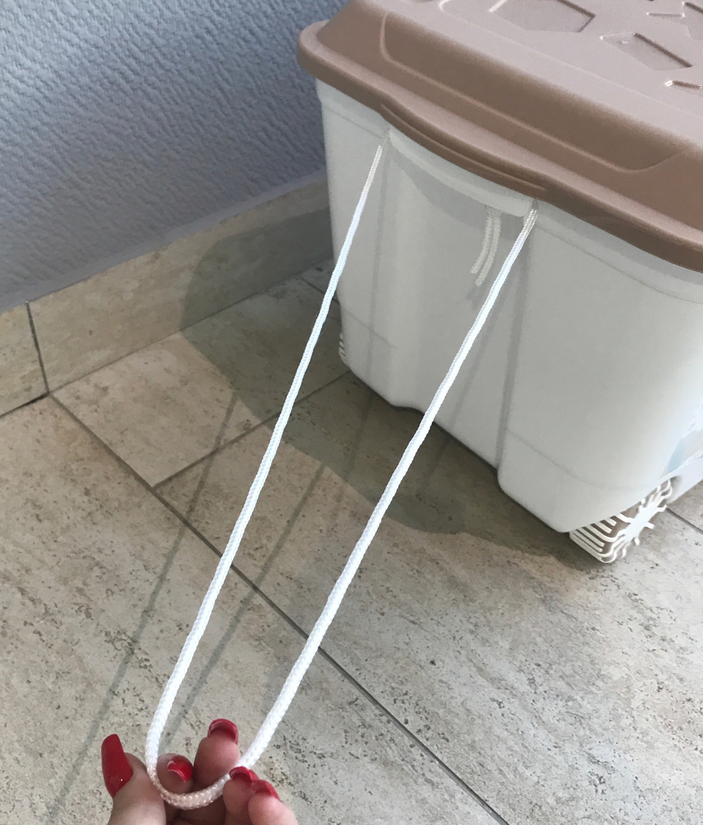 Ящик для игрушек 45л 580*390*335 бежевый "Воздушные шары" 43138093252