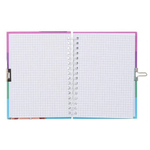 Блокнот детский Basir на замке, формат А6, серия "Аниме", яркая обложка, 48 листов, размер 15*11 см