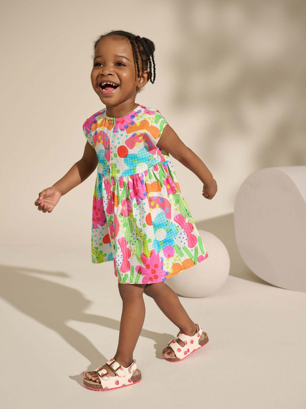 Сарафан для девочки Next AC9-262, Розовый, Голубой