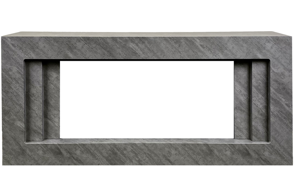 Каминокомплект Line 42 Concrete (Разборный) - Серый бетон с очагом Vision 42 LED