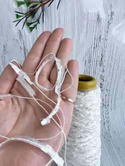 Пряжа для вязания травка пушистая реснички