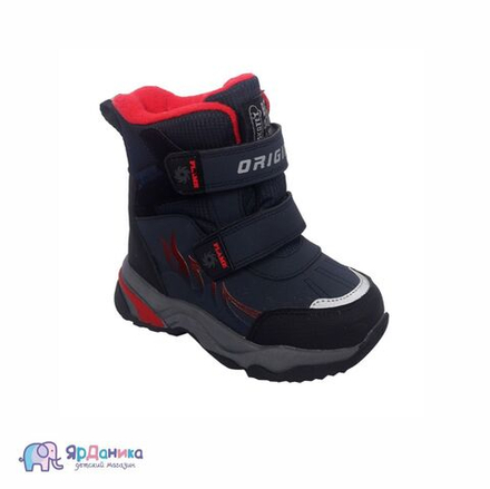 Зимние ботинки Tom&Miki темно-синие с красным В-10251-М