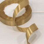 Лента Атласная 1,5см х 28м Сатин (Золотой)