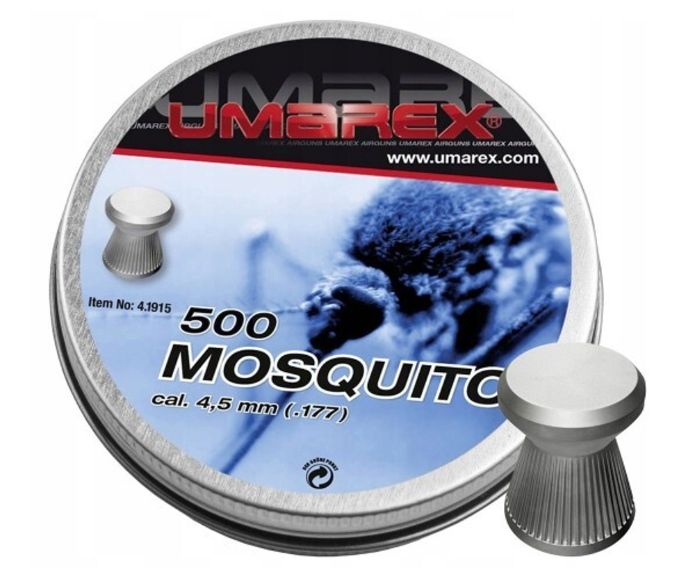 Пули Umarex Mosquito 4,5 мм, 0,48 грамм, 500 штук