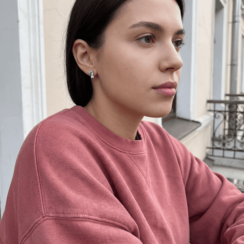 Серьги Серебряный Деликатный Микс – Синие
